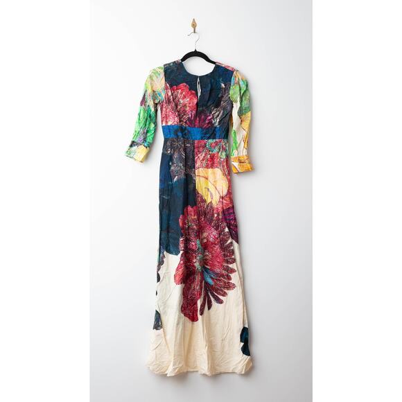 Saaksha & Kinni Daisy Cotton Dress in Multicolored Floral - Picture 5 of 10